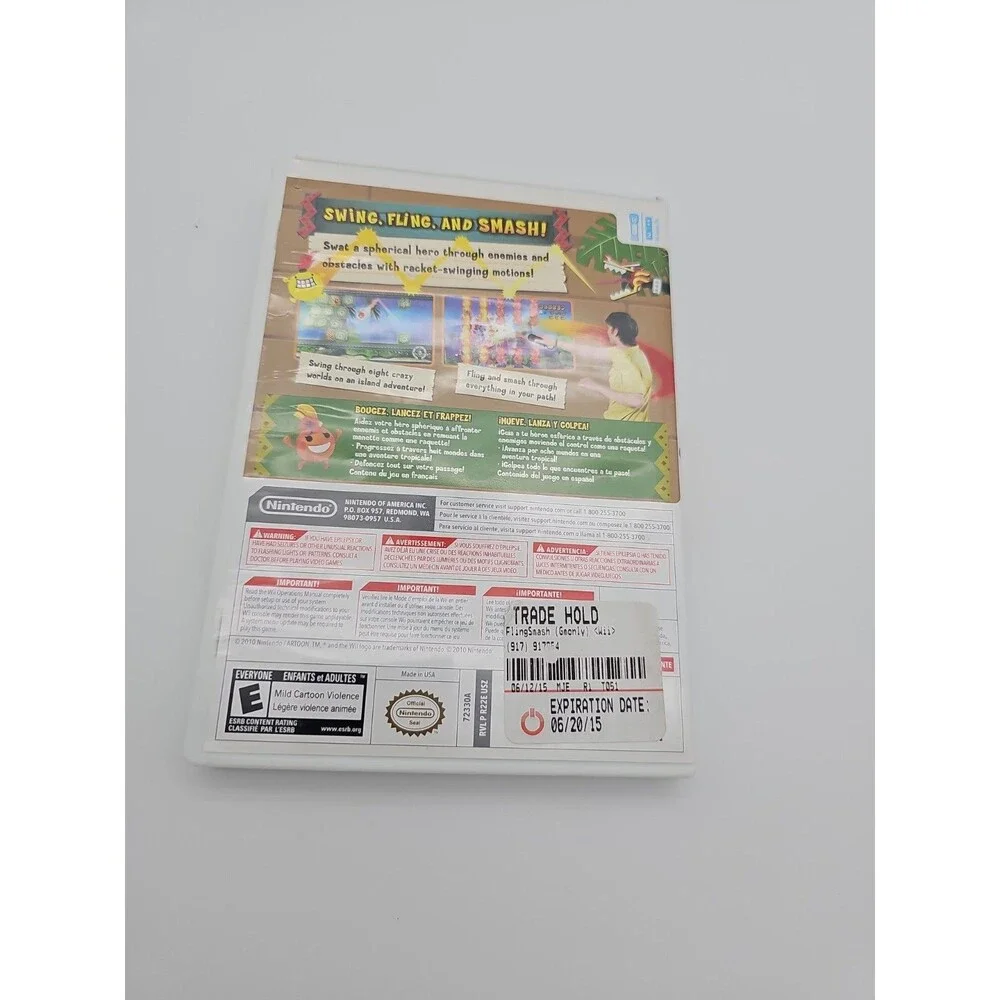Nintendo Wii FlingSmash Manual Included Multiplayer Action & Adventure E